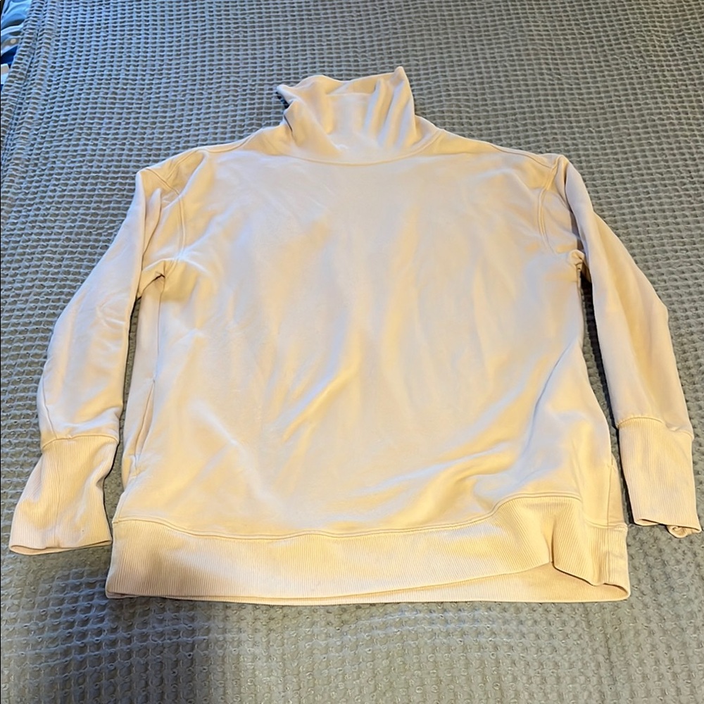 Athleta Women's Cream Turtleneck Sweater